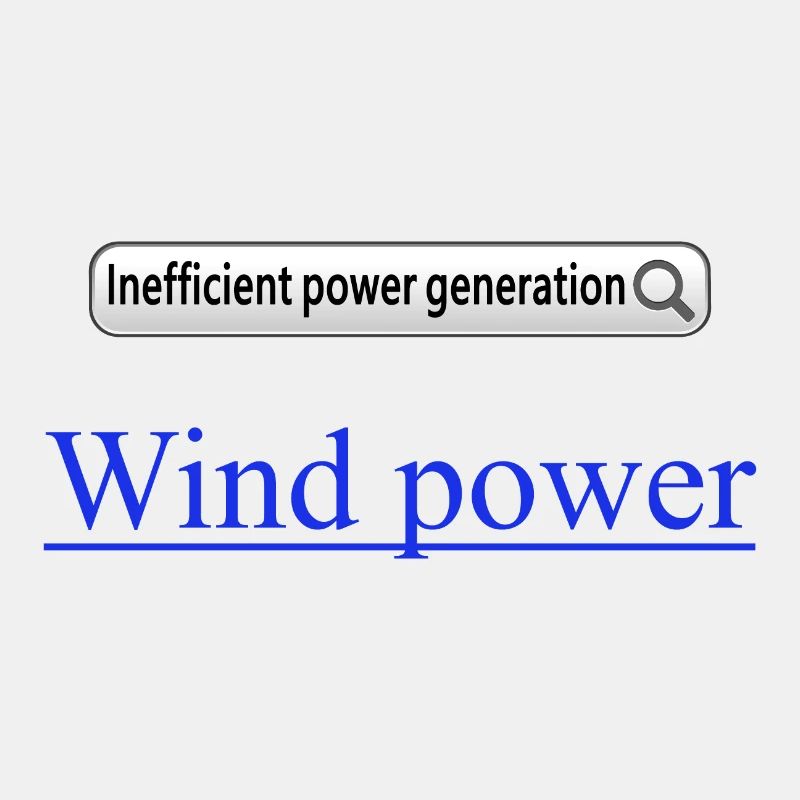 Windkraft Ineffiziente Stromerzeugung