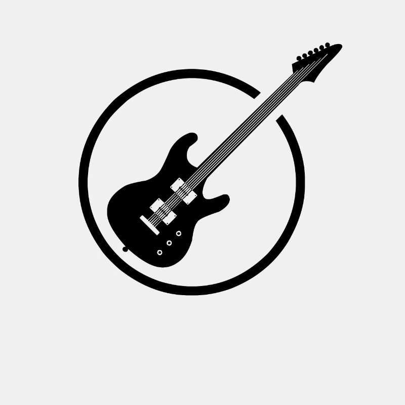Gitarre und E-Gitarre Symbol