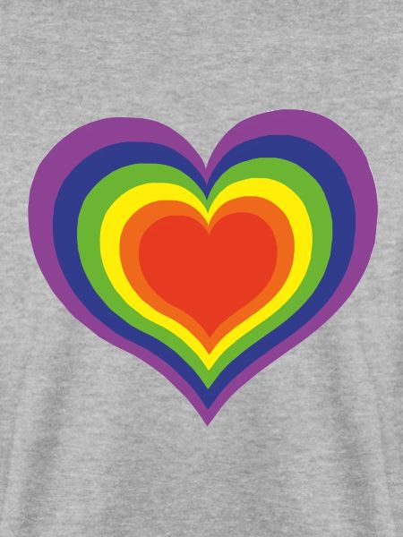 Herz Regenbogenfarben