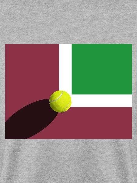 Tennisplatz mit Ball