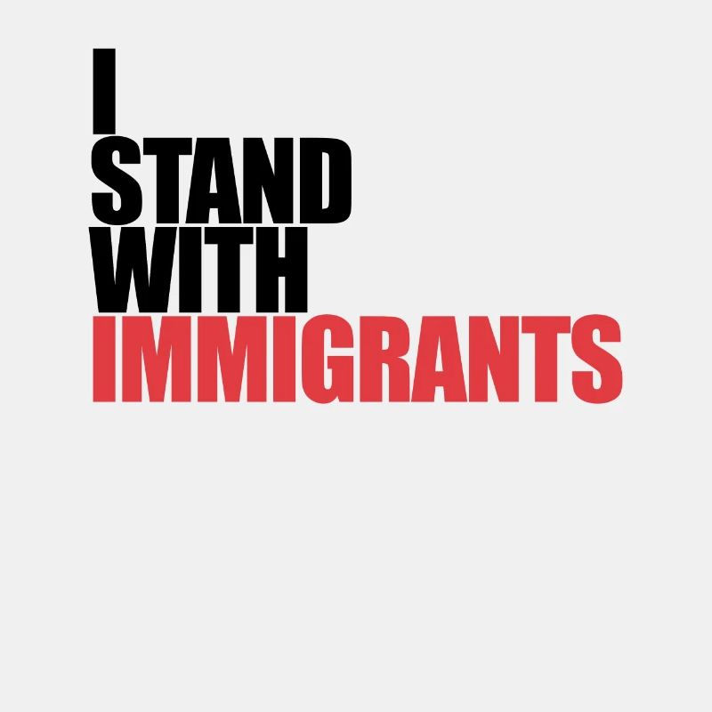 Ich stehe mit Einwanderern Tr�umer mit Einwanderer