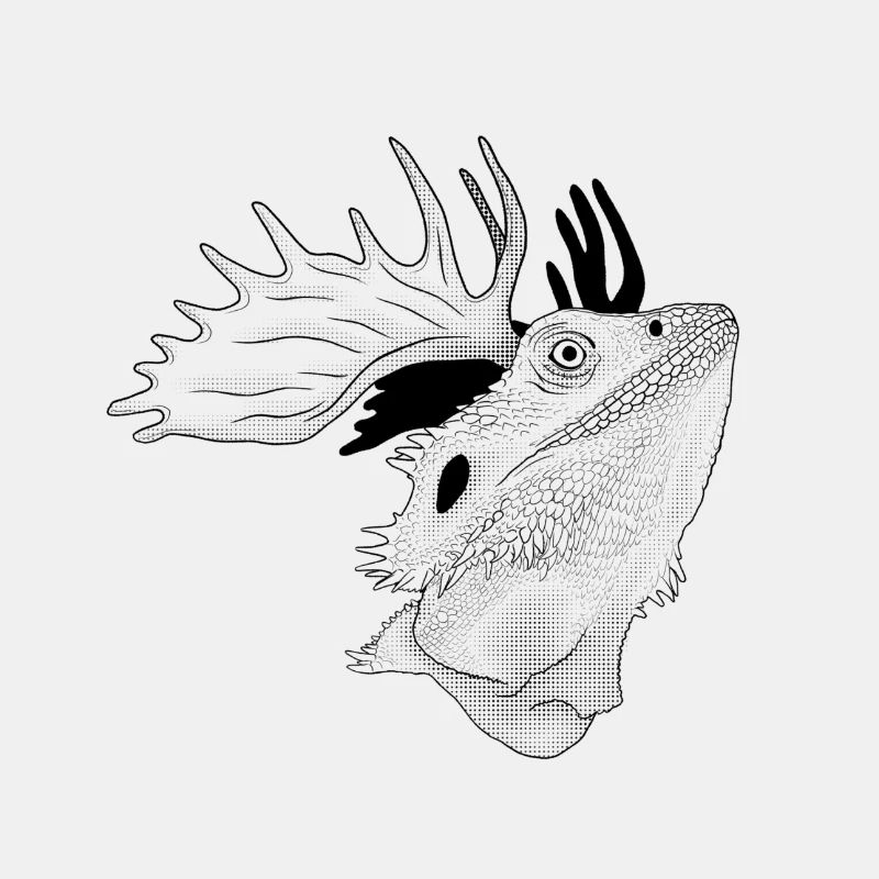 Chimäre: Bartagelch (Bartagam x Elch)