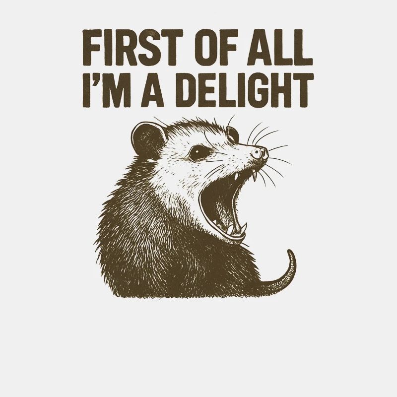 Zuallererst bin ich ein Delight-Opossum, ich bin e