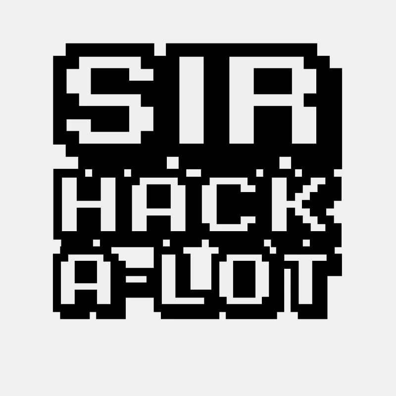 Computer hacken und Pixel-Kunst Sir Hack A Lot