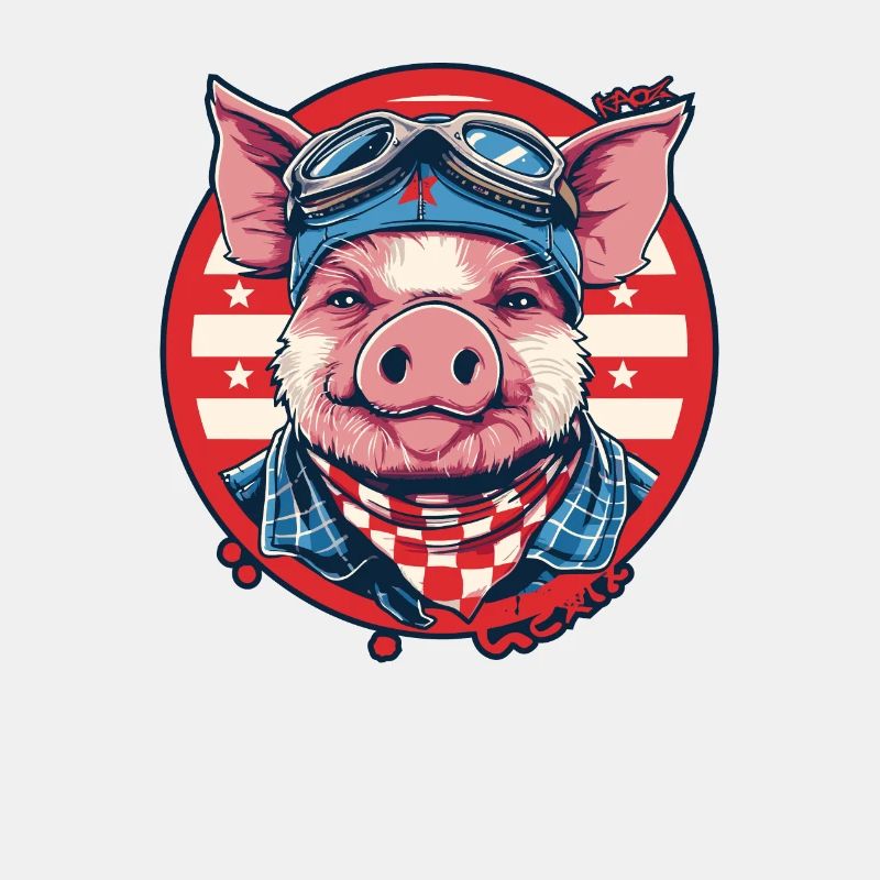 Aviator Pilot, ein fliegendes Schwein