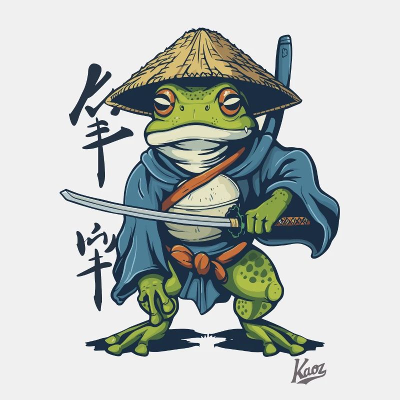 Japanischer Samurai-Ronin-Frosch