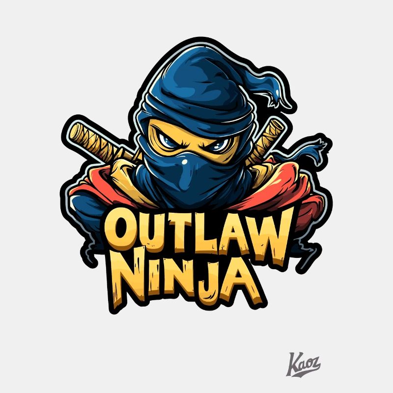 Lustiger Outlaw-Ninja