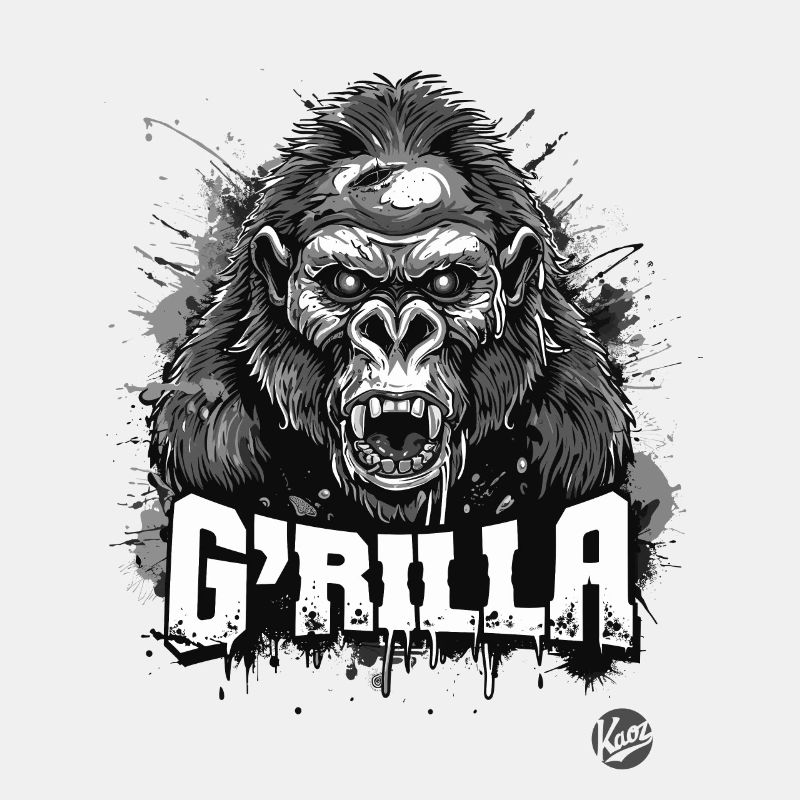 Super wütender Zombie-Gorilla