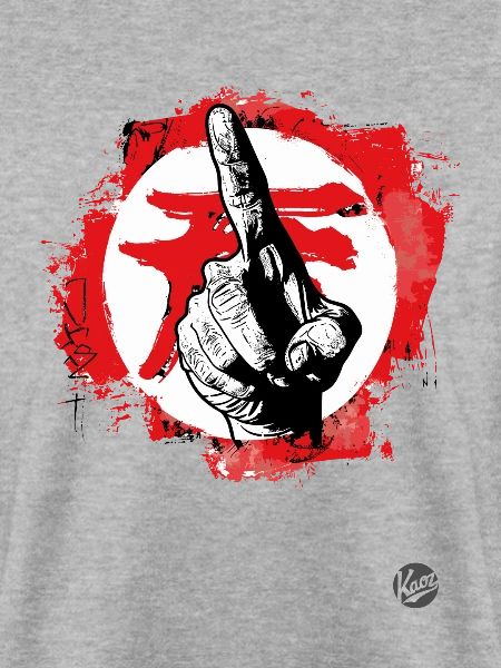 mit dem Zeigefinger zeigen