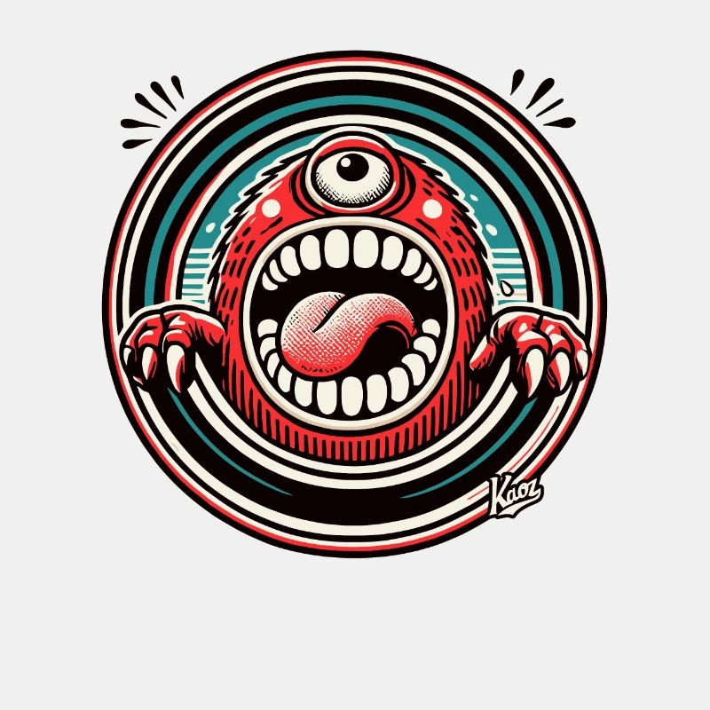 Verrücktes Lustiges Monster Cyclops