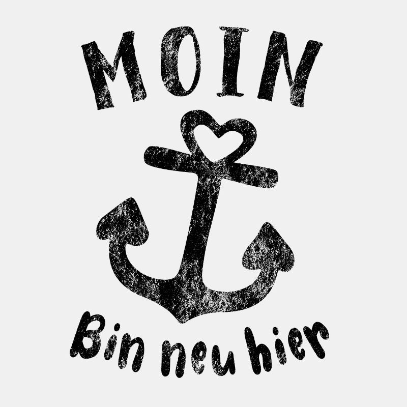 Moin bin neu hier Anker Baby Geburt Spruch