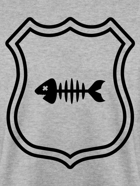 Fisch Wappen Knochen Gräte