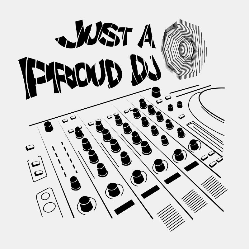 nur ein stolzer DJ | Disco Disc Jockey Puls Techno