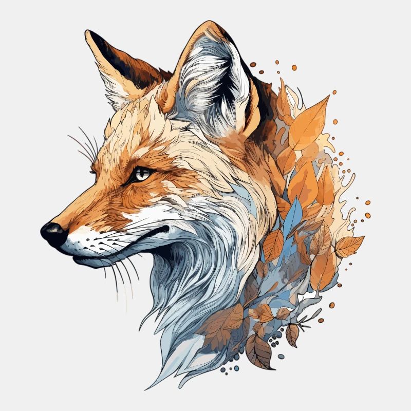 Fuchs realistisch/abstrakt