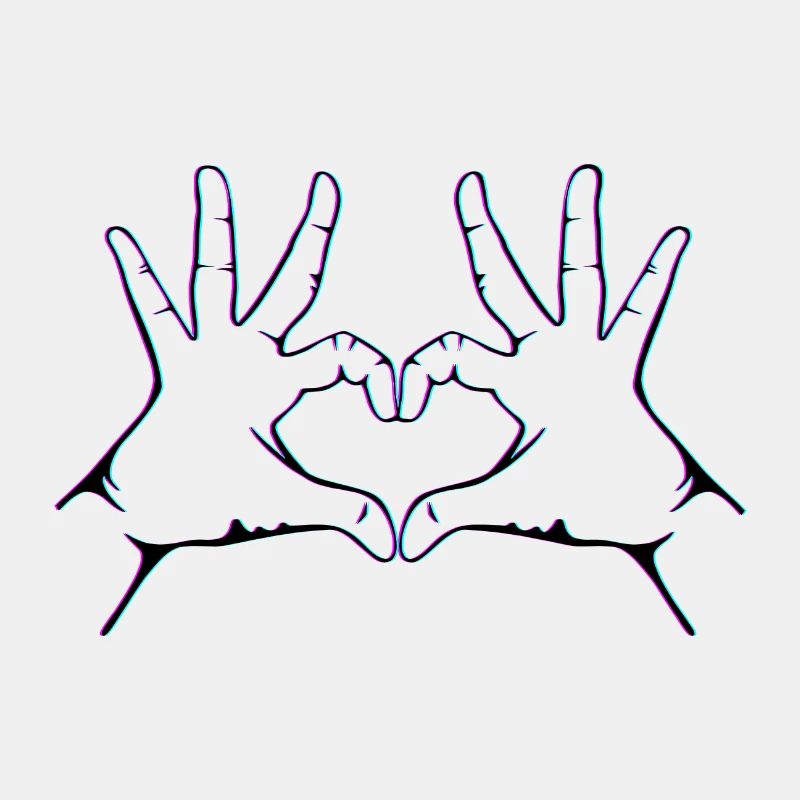 Hand Herz Geste Handherz geste Hand Herzgeste