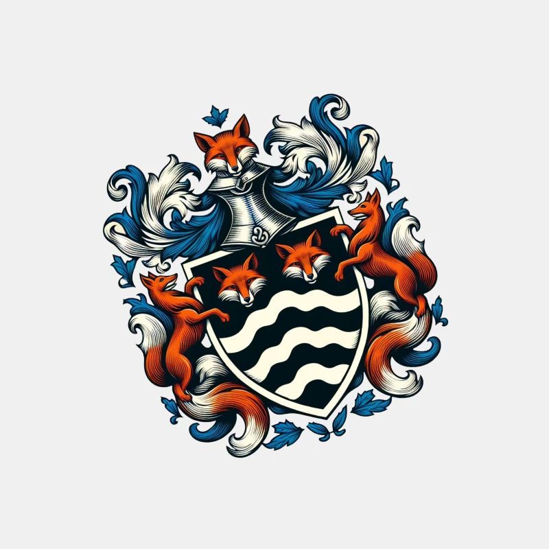 Fuchs Wappen Zwei