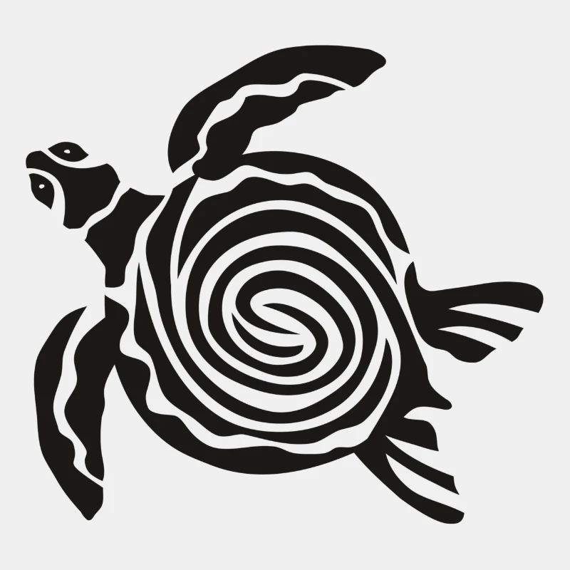 Cool gestylte Schildkroete