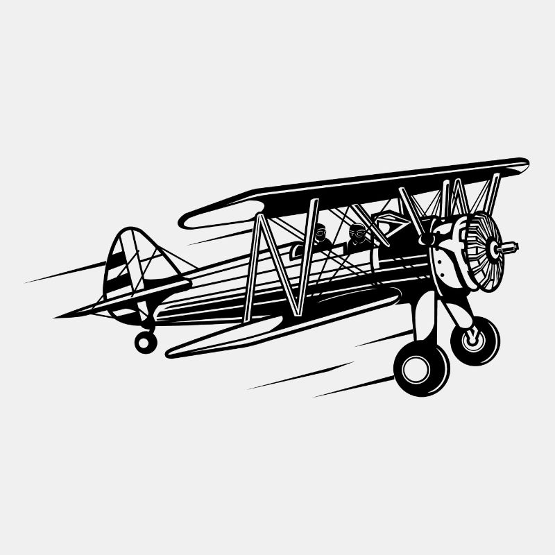 Flieger / Airplane 01_schwarz