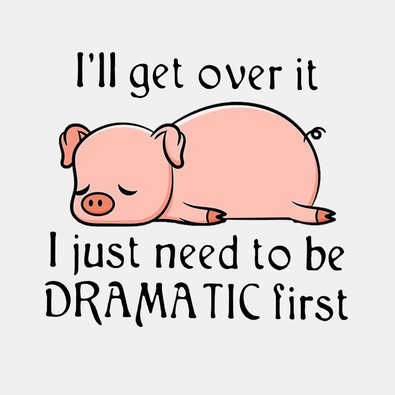 Dramatic pig - comic