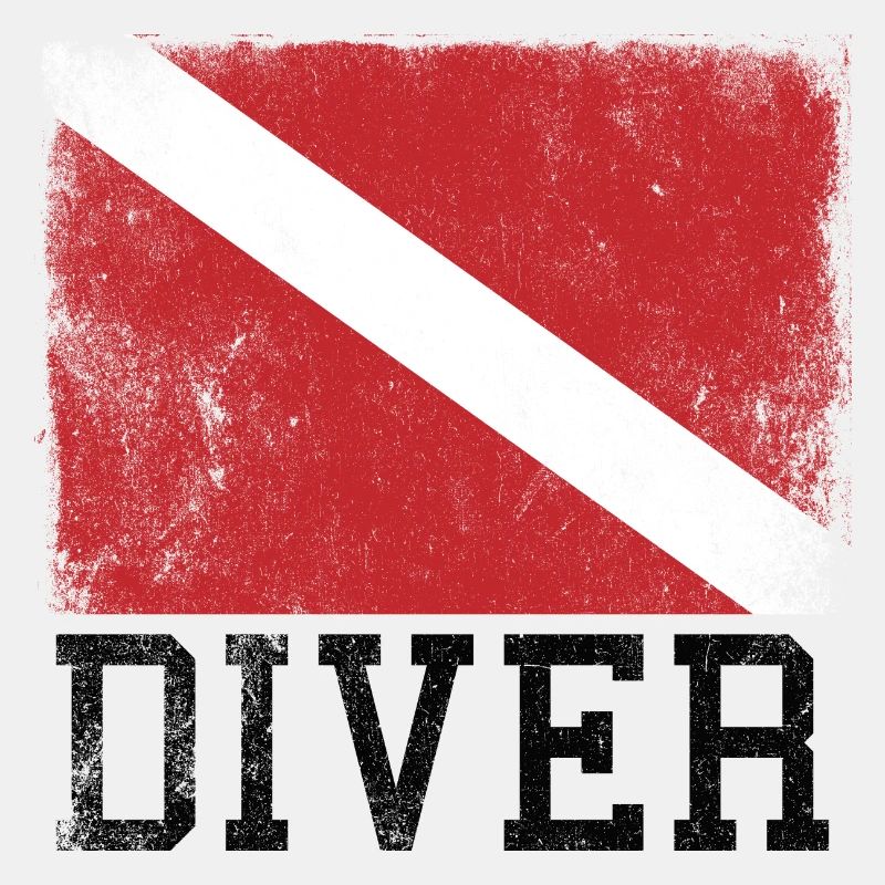 Diver Flag Sub Snorkeling Plongée sous-marine