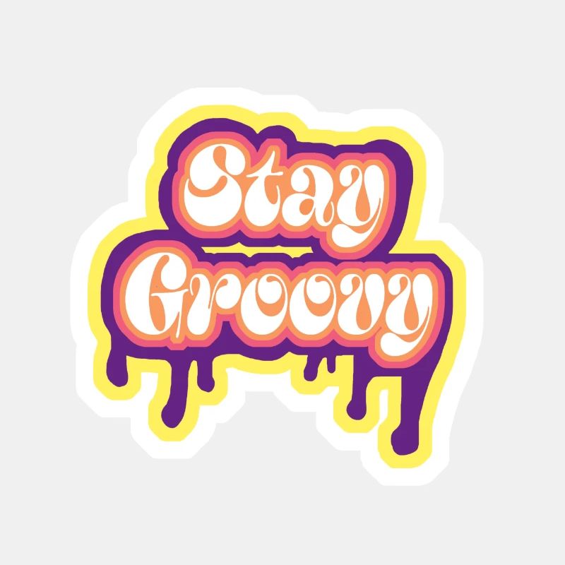 stay groovy and keep calm cooles design