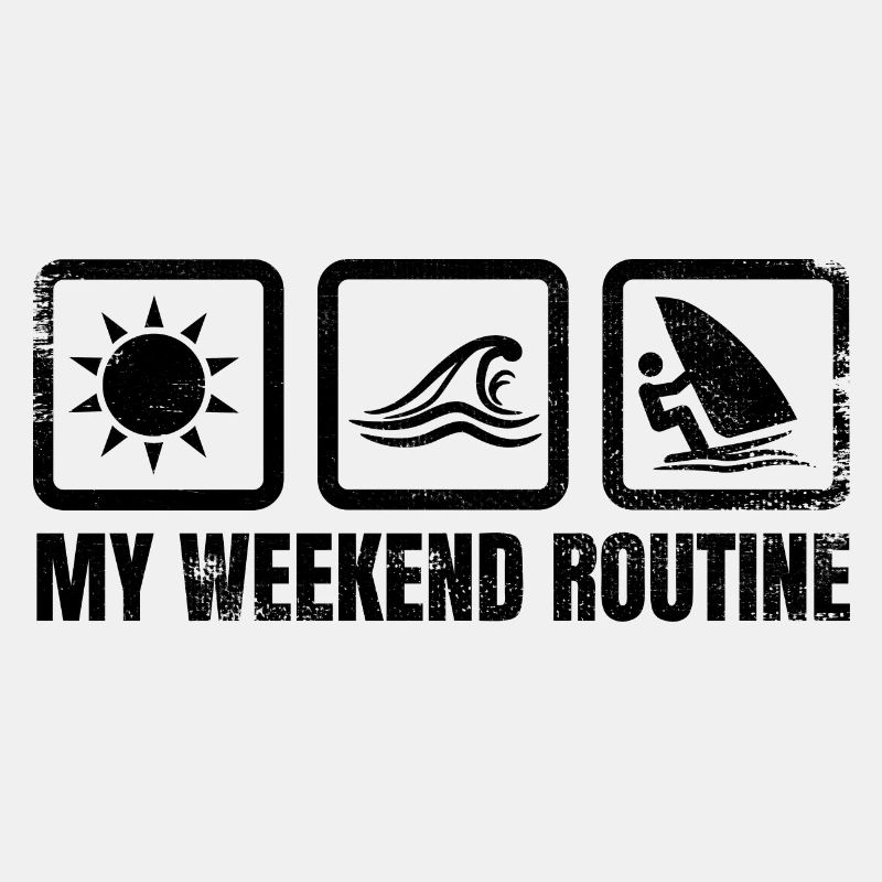 Windsurfer Wochenendroutine