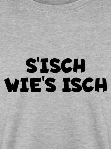S´isch wie´s isch