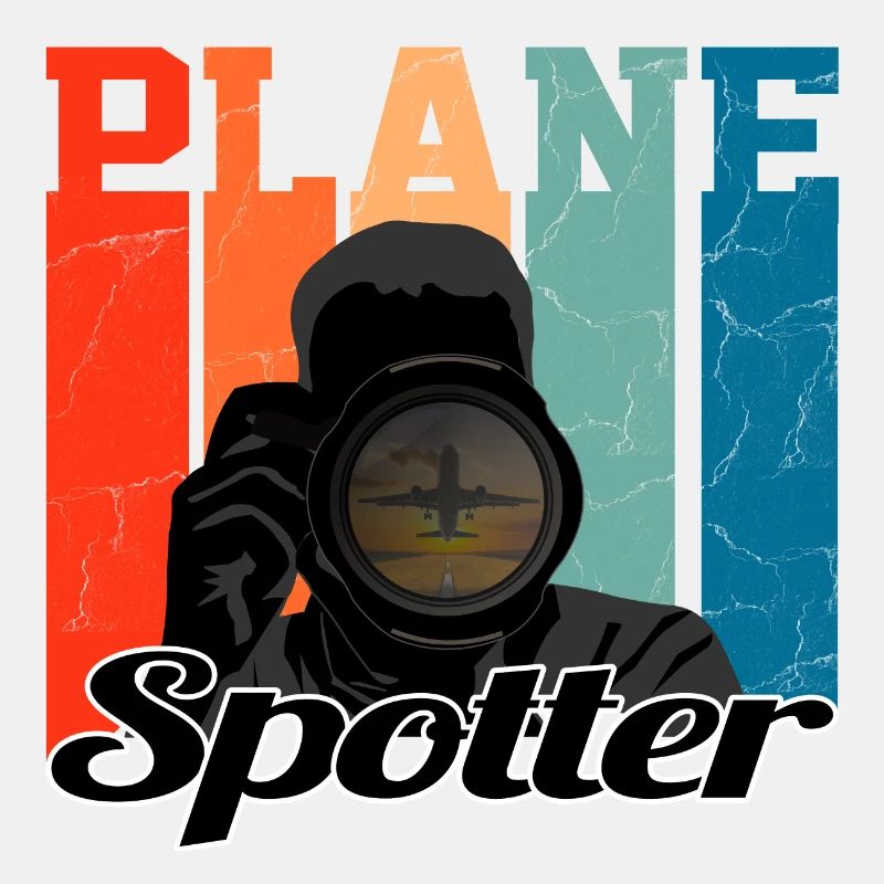 Plane Spotter Camera - Vintage Geschenk Flugzeug