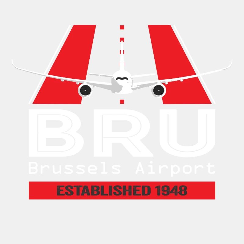 BRU Flughafen Brüssel Belgien - Plane Design
