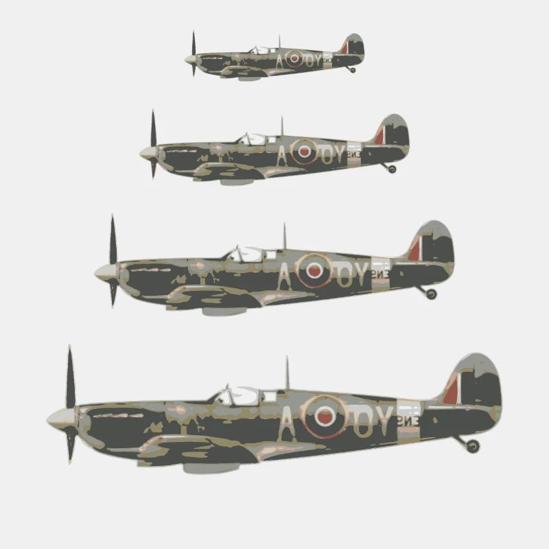 Spitfire Jagdflieger - Retro Geschenk Pilot