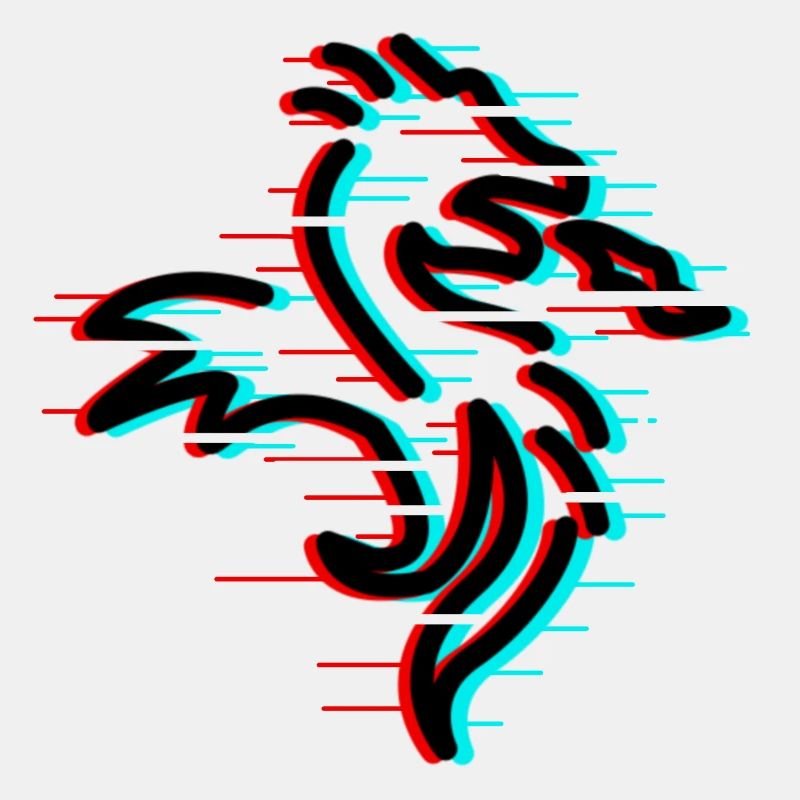 Glitch Drache