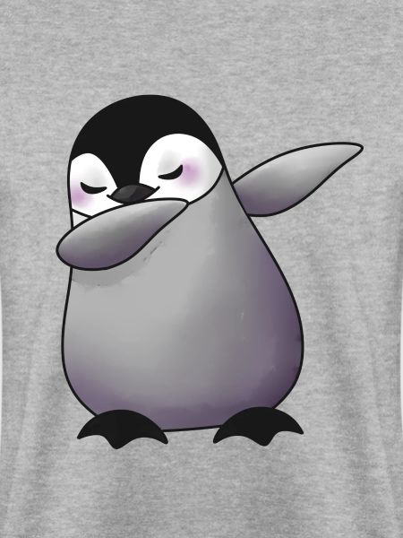 Süßer dabbing Pinguin Tier