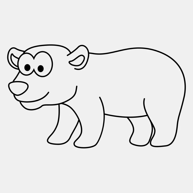 Eisbär Comic Tier
