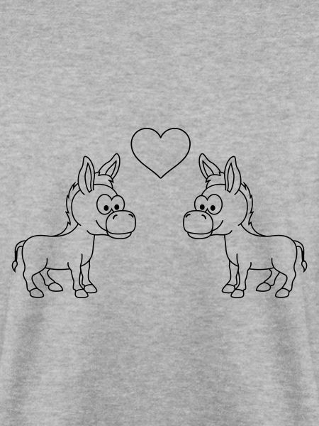 Esel Comic Paar liebe