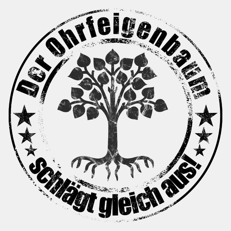 Ohrfeige Lustiges TShirt Ohrfeigenbaum