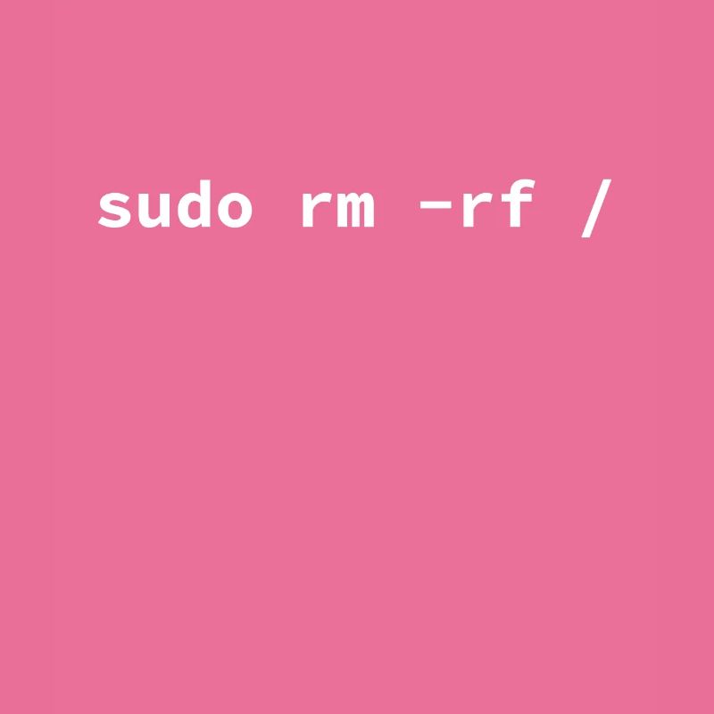 Computer - Sudo rm -rf / Tux Linux Penguin -