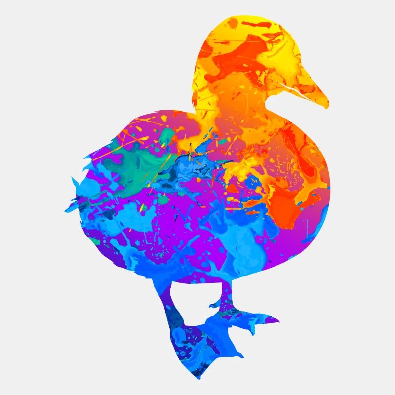 Duck Duck Mallard Enterich Silhouette Gift