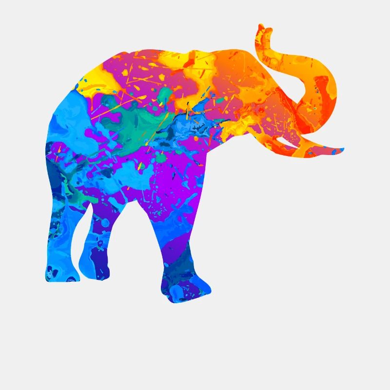 Elefant Elefanten Silhouette Geschenk