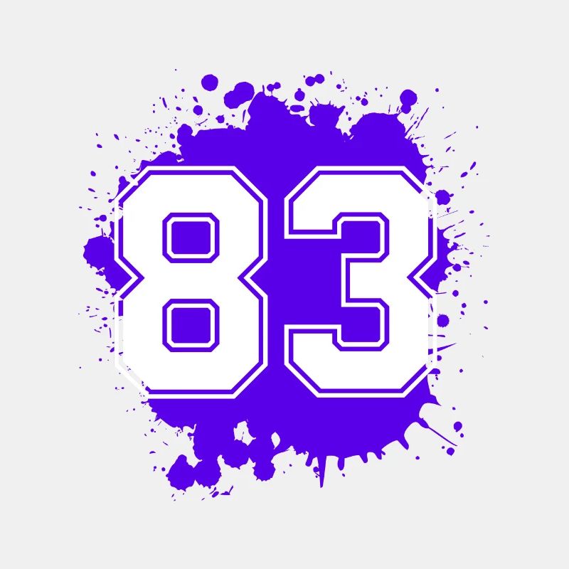 83 Zahl Klecks
