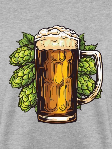 Bierglas Hopfen Malz Bier