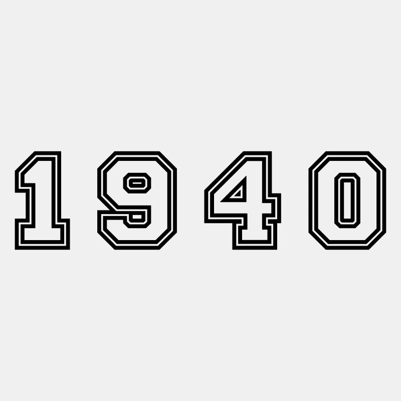 1940 Jahr Zahl