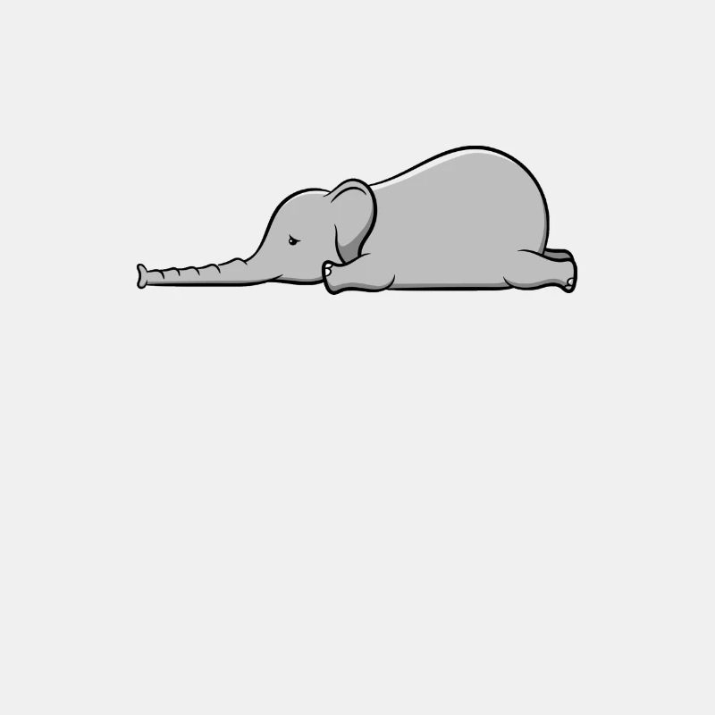 Müder Elefant | Geschenk süß süß