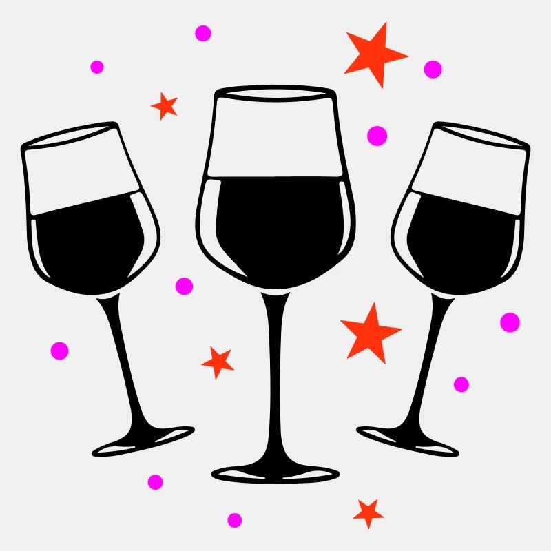 Weinglas Rotwein Symbol