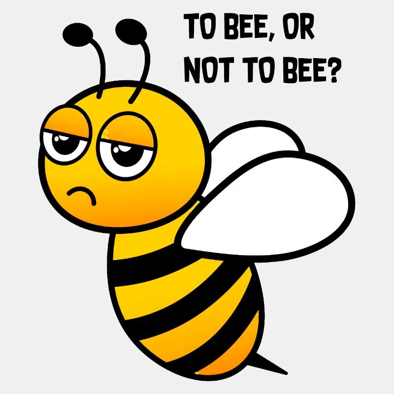 Bee Confused Funny Graphic