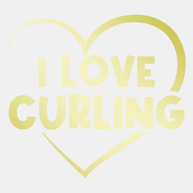 Ich liebe Curling Herz