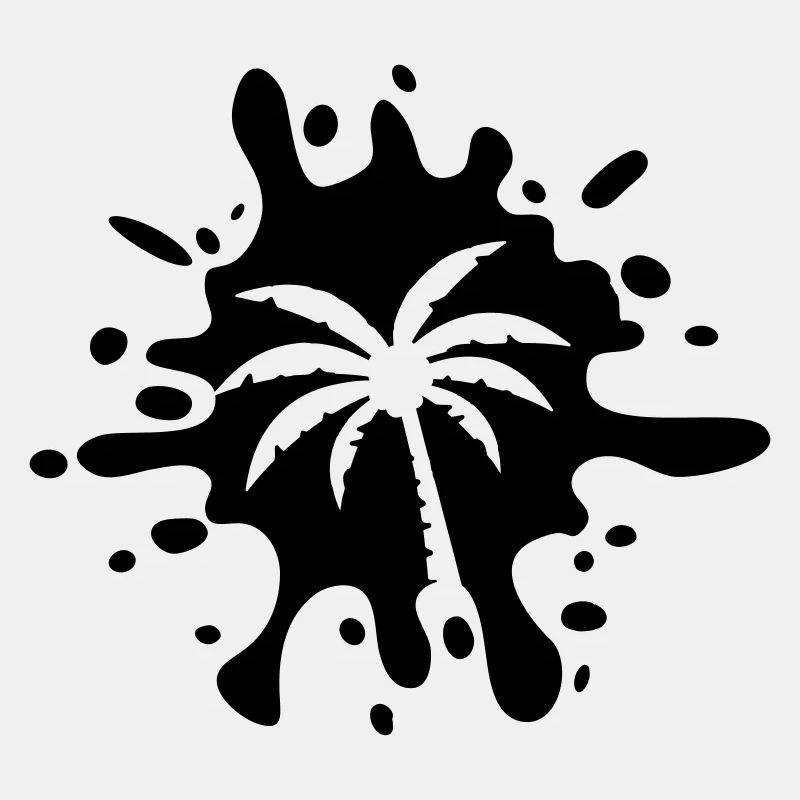Palme Symbol Klecks