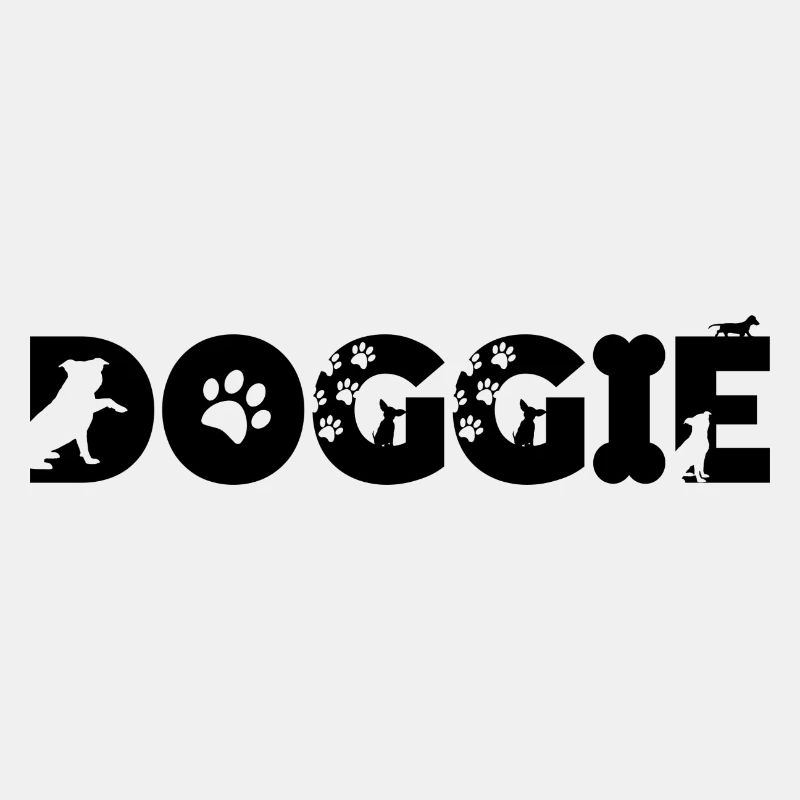 Doggie Schrift Spruch