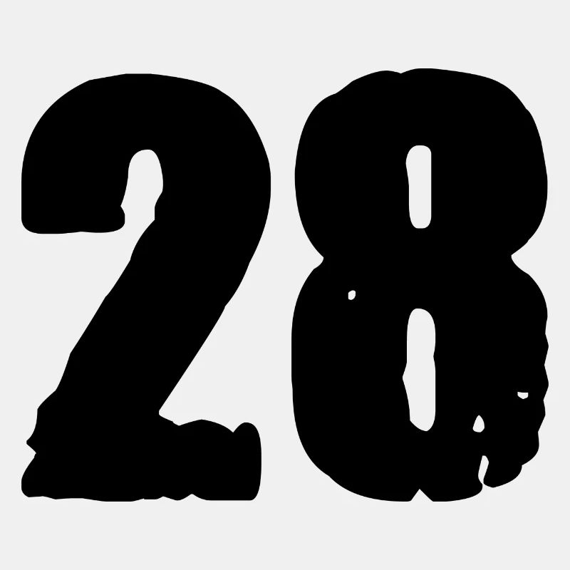28 Zahl Trikot