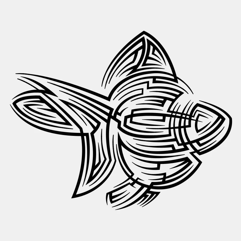 Goldfisch Tribal Tattoo