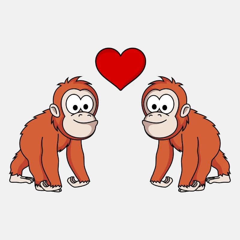 Orang-outan singe amour